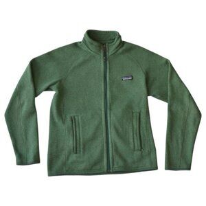 Patagonia Green Full Zip Fleece Jacket Men’s XS Outdoor Layer Warm Lightweight